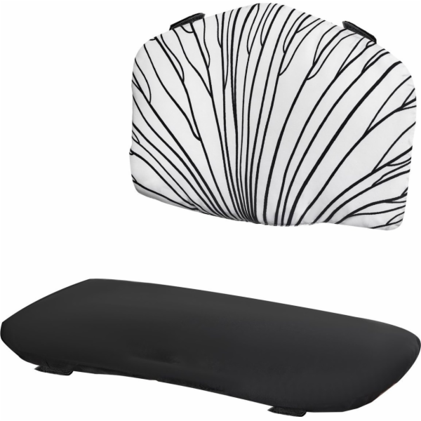 Kinderkraft Polštář na židli ENOCK, černý a bílý