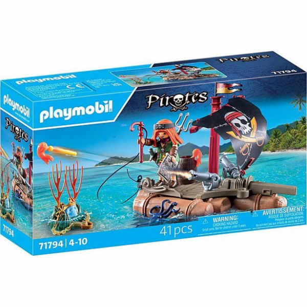 Playmobil Sada figurek pirátů 71794 Pirátský vor s pokladem