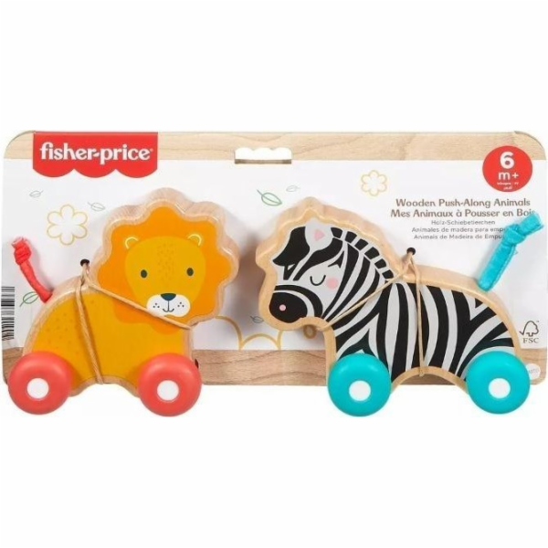 Fisher Price Dřevěná zvířátka na odpalování EDUKAMP