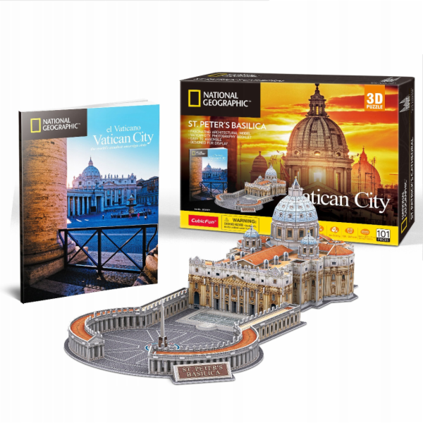 Cubicfun KOSTKOVÉ ZÁBAVNÉ 3D PUZZLE NATIONAL GEOGRAPHIC S...