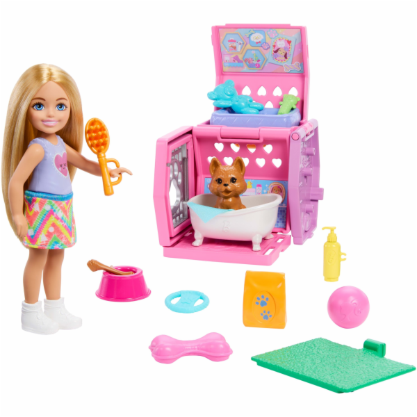 Mattel Přepravka pro psa Chelsea pro panenky BRB JDF89 WB3