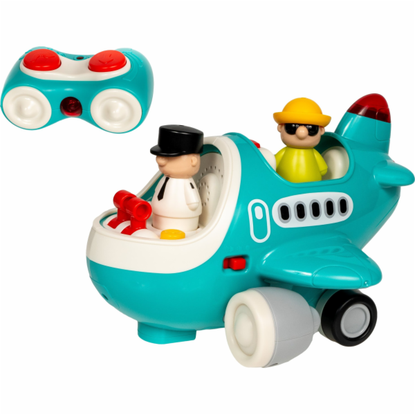 NoName R/C letadlo se zvukem, světlem, pohonem + 2 figurky