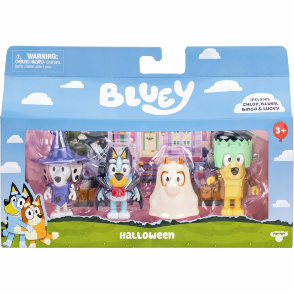 Bluey Bluey BLUEY Figurka 4 ks Kostýmní párty