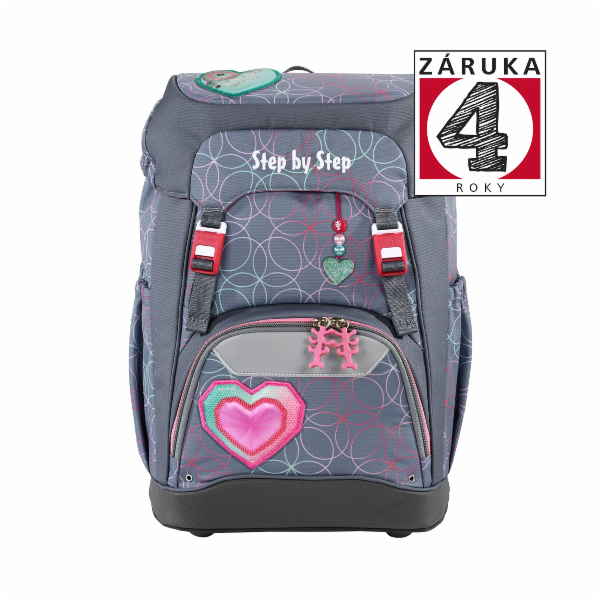 Školní batoh Step by Step GRADE Glitter Heart Hazle, AGR ...