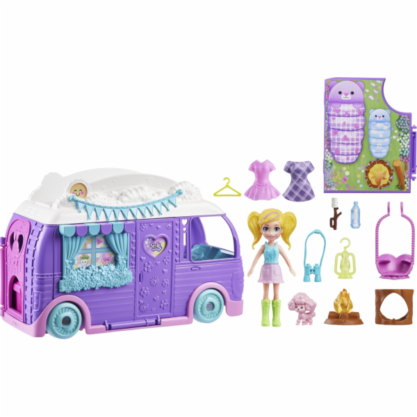 Mattel Polly Pocket Glamping Van karavan (JCC32)