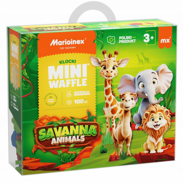 Marioinex *****Mini vaflové kostky Zvířátka Savannah 100 ...