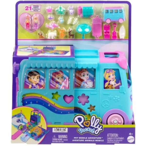 Mattel Transformující se obytný vůz Polly Pocket Pet Mobi...