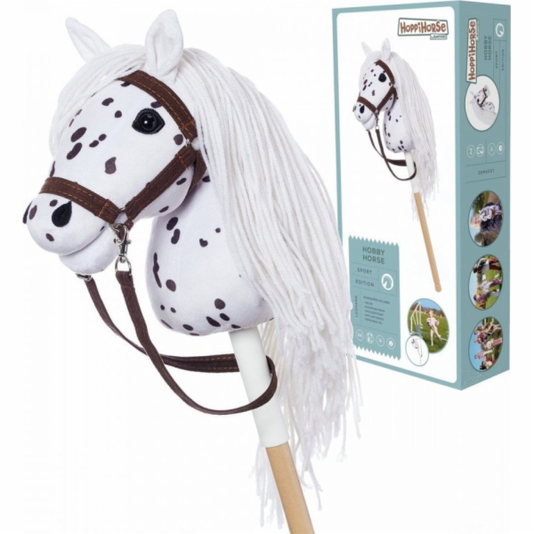 Tootiny Hobby kůň HOPPIHORSE A4 Leopard - bílý, srst tara...