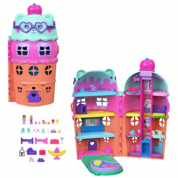 Mattel Figurka Polly Pocket Ledový dům s bazénem