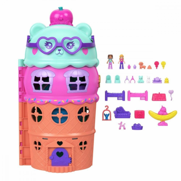 Mattel Figurka Polly Pocket Ledový dům s bazénem