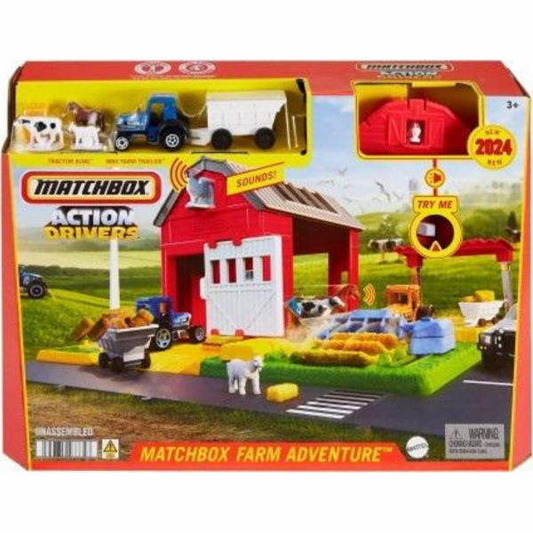 Mattel MB FARMA DZW FIGURKY TRAKTORŮ HRY42 PUD3