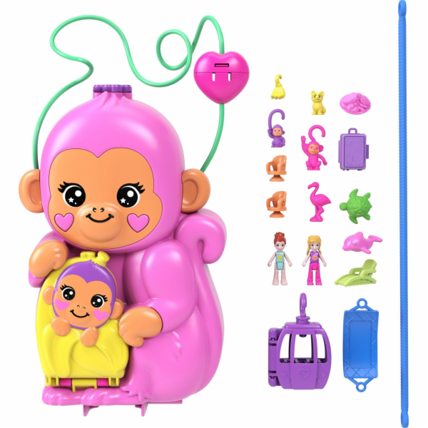 Mattel "Polly Pocket" beždžioneles pramogu rinkinys