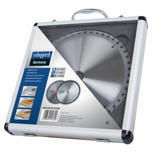 Scheppach Sada 2 pilových kotoučů 254 mm