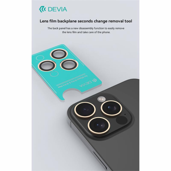 Devia Peak Series Lens Protector pro iPhone 16 Pro/16 Pro...