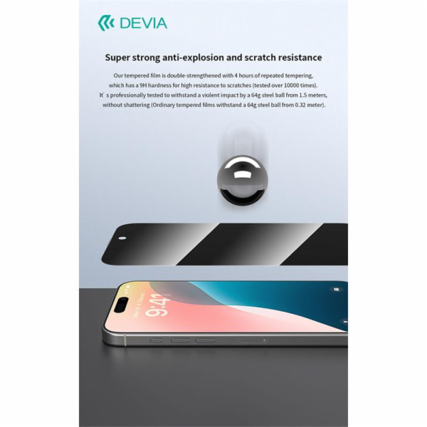 Deví ochranné sklo Van Series Privacy pro iPhone 16 Pro M...