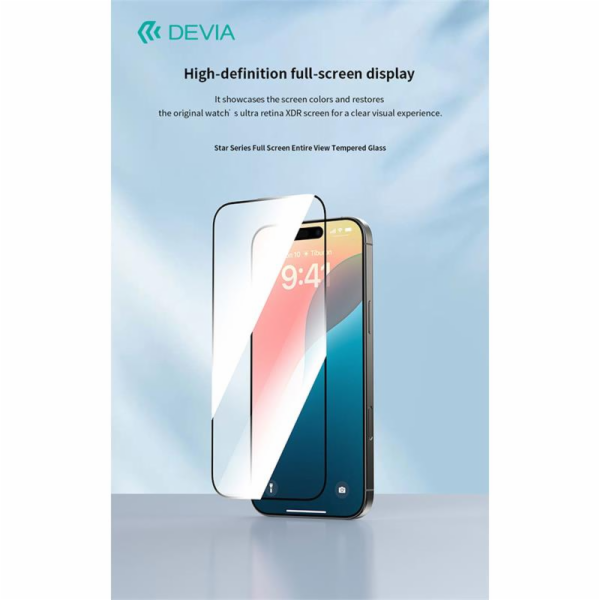 Deví ochranné sklo Star Series pro iPhone 16/15 - Black F...