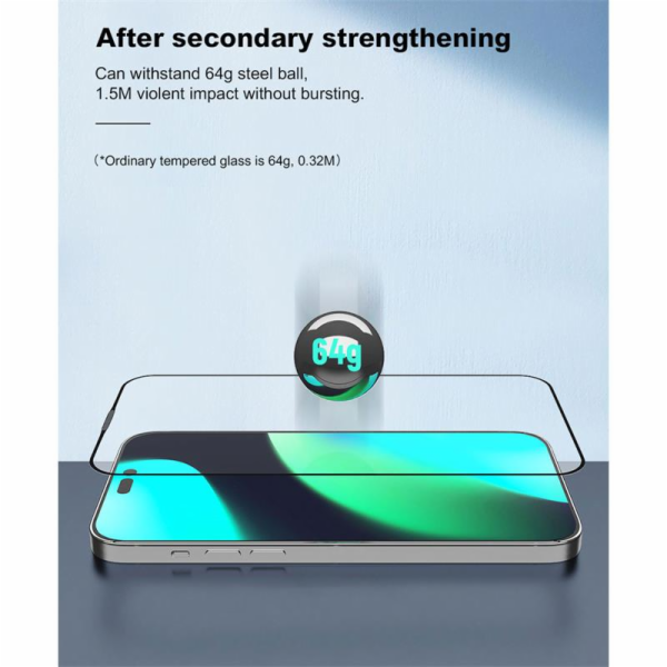 Deví ochranné sklo Van Series Anti-Static pro iPhone 15 P...
