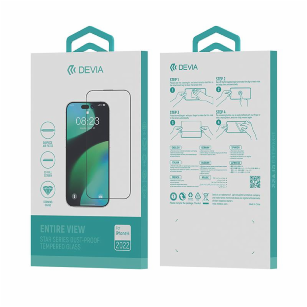 Deví ochranné sklo Star Series pro iPhone 15 Pro Max - Bl...