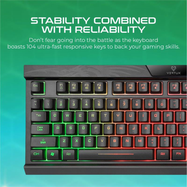 Vertux Gaming Amber Pro Performance Gaming klávesnice - B...