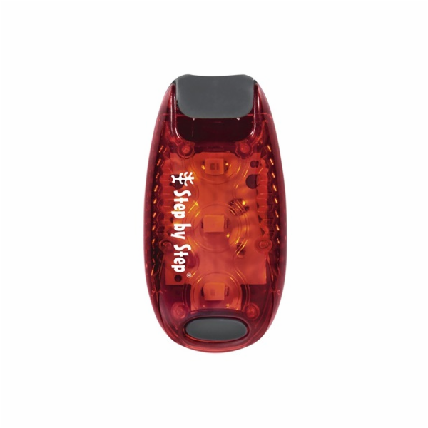 Krok za krokem Červená LED lampa