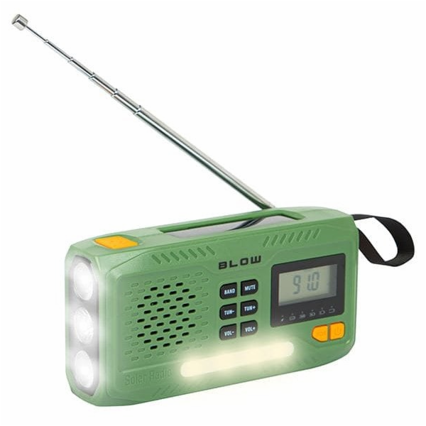 BLOW Přenosné solární rádio RA13 AM/FM