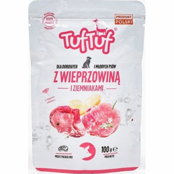 TUF TUF with pork and potatoes - vlhké krmivo pro psy - 100g