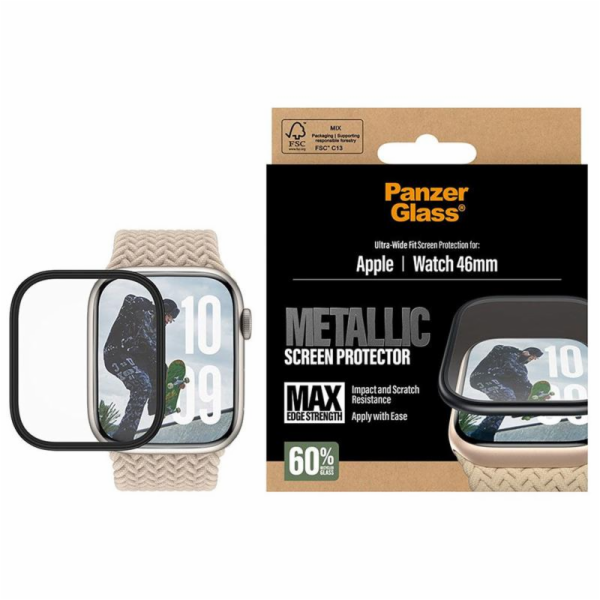 PanzerGlass ochranné sko Metallic pre Apple Watch 10/11 4...