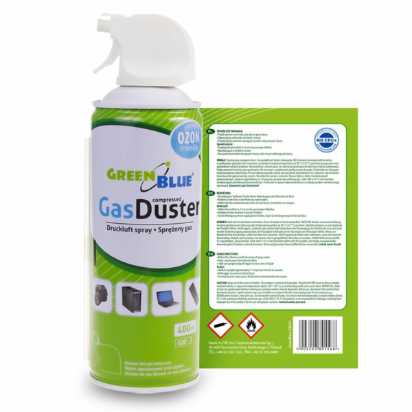 Komprimovaný vzduch GB400 400 ml rozprašovače pistole