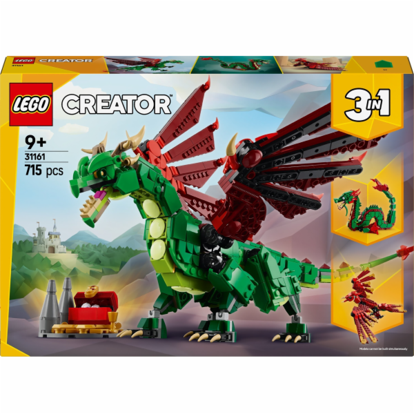 Stavebnice Zelený drak LEGO 31161 Creator 3 v 1