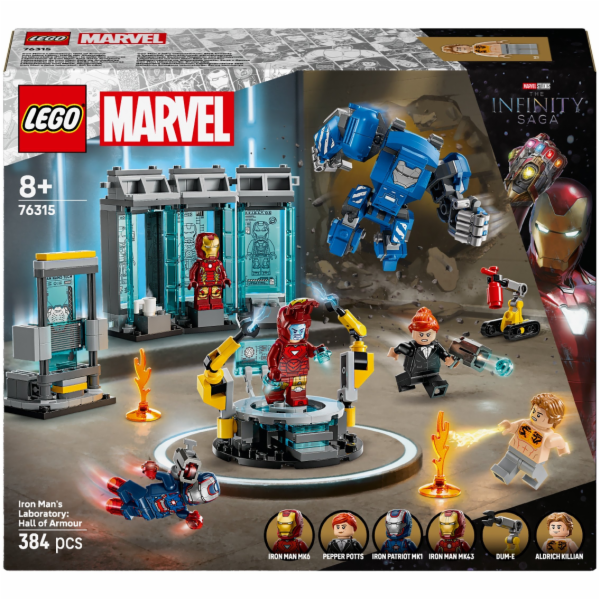 LEGO 76315 Marvel Super Heroes Laboratoř Iron Mana: Hall ...