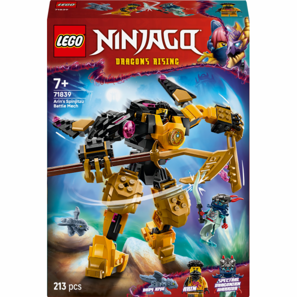 LEGO NINJAGO 71839 Arinův bojový stroj Spinjitzu