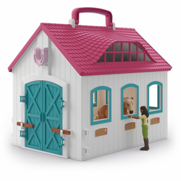 Schleich Horse Club Offenstall Malá podkova, hrací budova