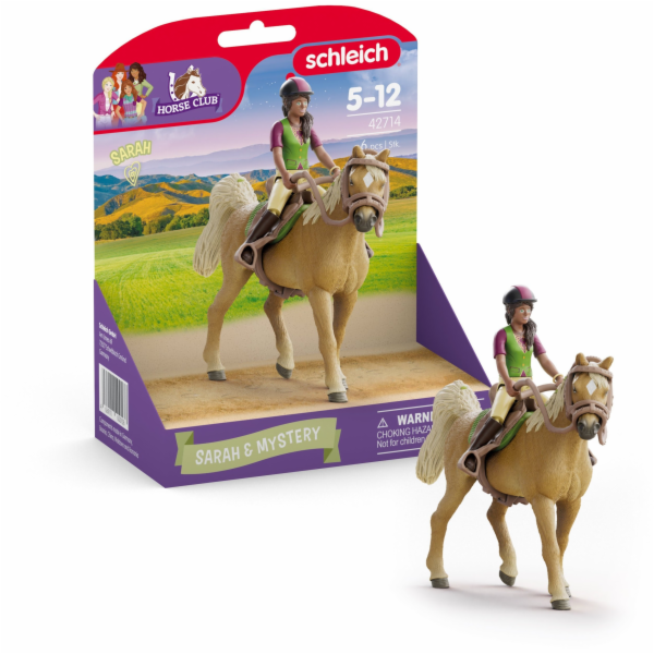 Schleich Horse Club Sarah & Mystery, figurka na hraní
