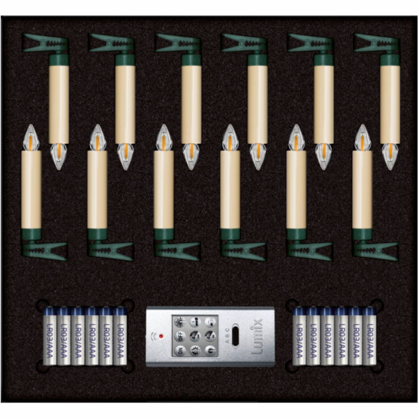 Krinner Lumix Superlight Flame Mini Ivory 12 pcs. Set