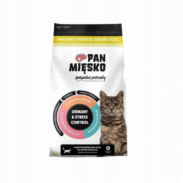 PAN MIĘSKO Urinary & Stress Control Turkey - suché krmivo...