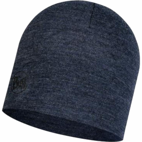 BUFF MERINO MIDWEIGHT BEANIE  MELANGE NIGHT BLUE