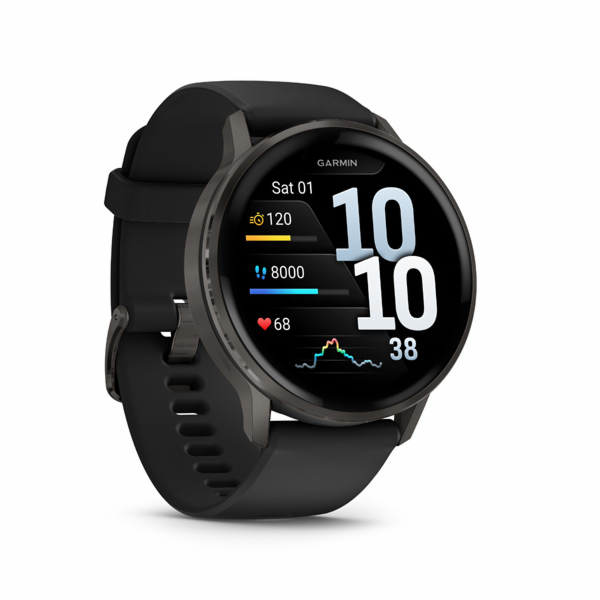 GARMIN VENU 4, Smart hodinky, Black/ Slate 45