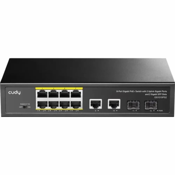 Cudy GS1010PS2 síťový přepínač Nespravované Gigabit Ether...
