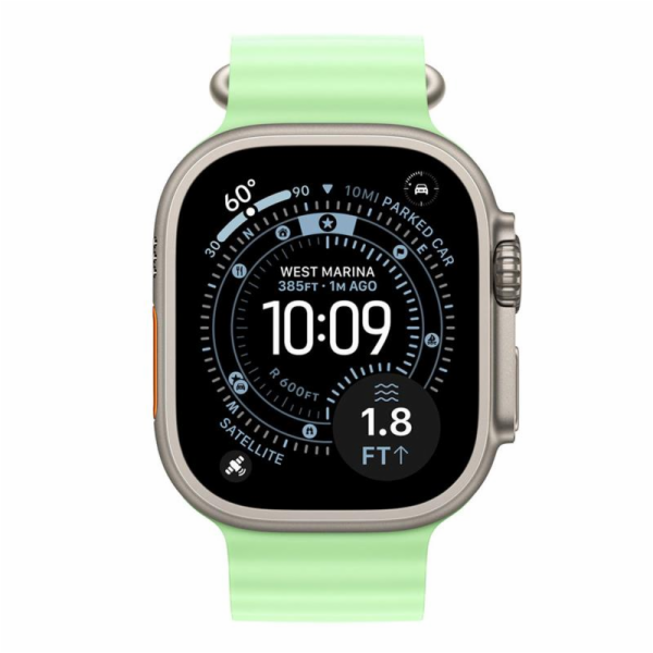 Apple Watch 49mm Neon Green Ocean Band Extension - Natura...