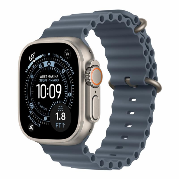 Apple Watch 49mm Anchor Blue Ocean Band Extension - Natur...