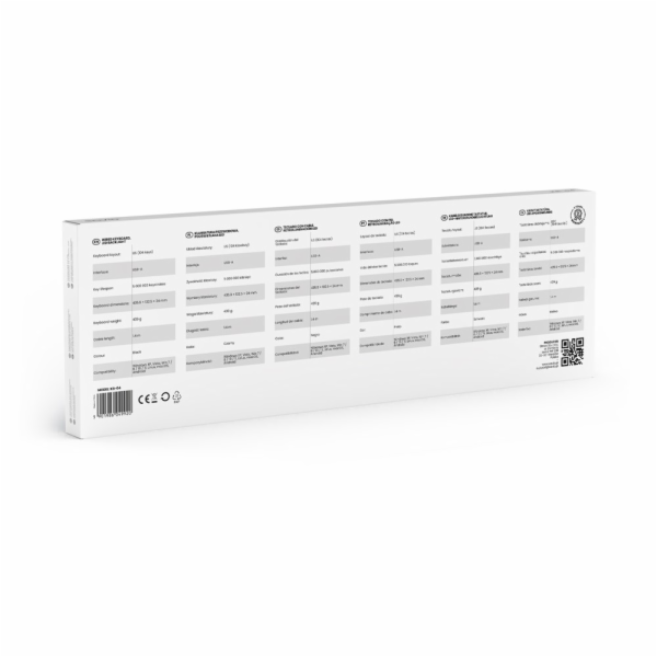 Savio KB-04 klávesnice Domov/kancelář USB QWERTY Angličti...