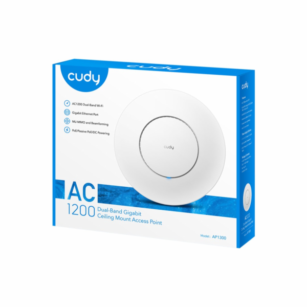 Cudy AC1300 Bílá Podpora napájení po Ethernetu (PoE)