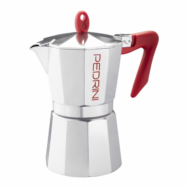 Pedrini Kaffettiera Brillant červená 6 p