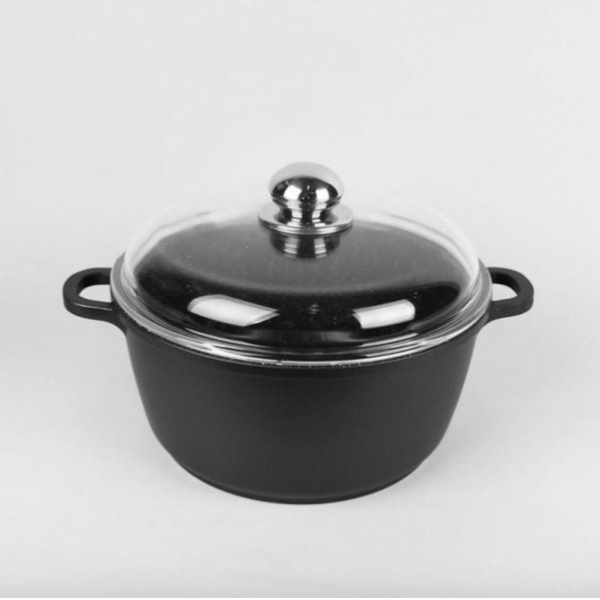 Maestro MR-4624C Hrnec s poklicí 24 cm 4 l Černý