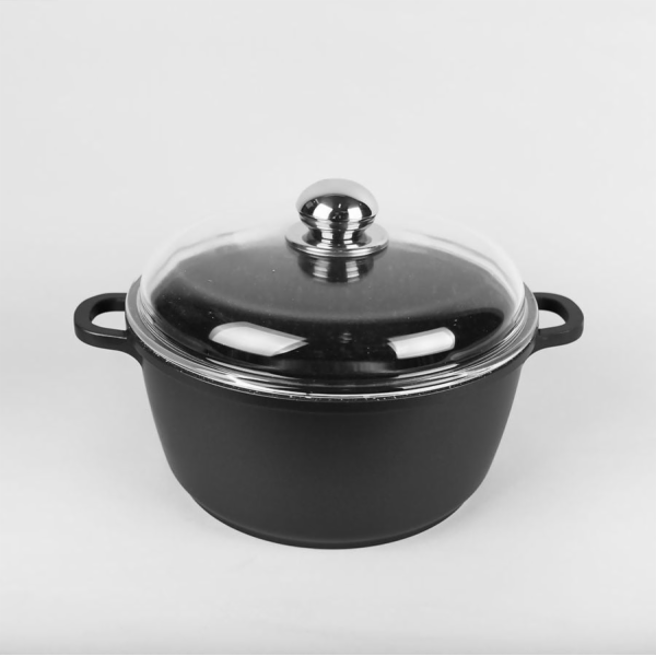 Maestro MR-4620C Hrnec s poklicí 20 cm 2,1 l Černý