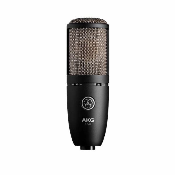 AKG P220 - velkomembránový kondenzátorový mikrofon, černý