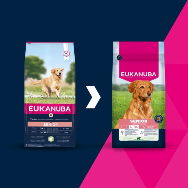 EUKANUBA Senior L XL Rich in lamb & rice - suché krmivo p...