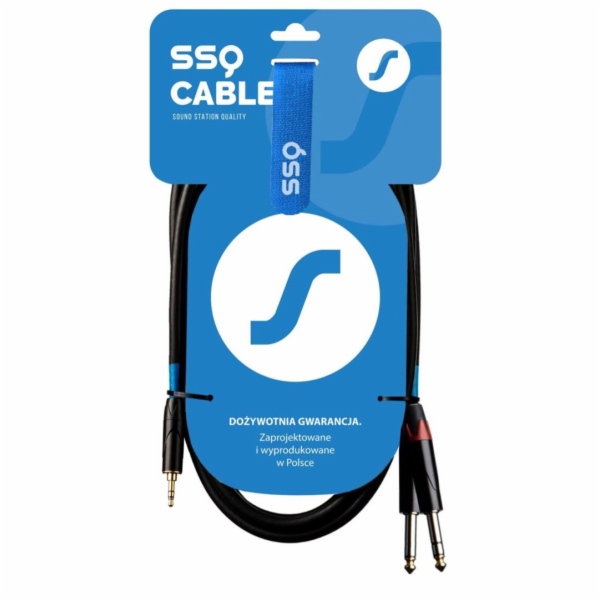 SSQ MIJM1 SS-1813 Kabel Jack Stereo 3,5 mm - 2x Jack Mono...