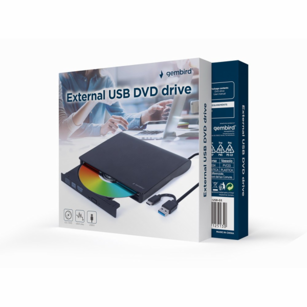 Gembird DVD-USB-031 Externí USB DVD mechanika, černá