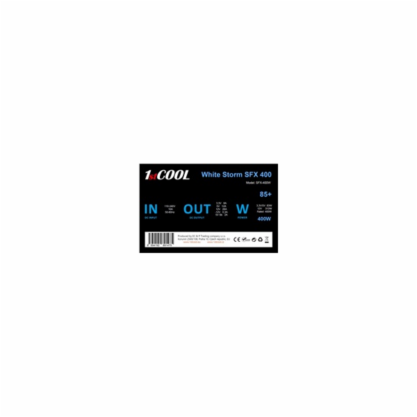 BAZAR - 1stCOOL Zdroj White Storm SFX 400 85+, 400W, SFX,...